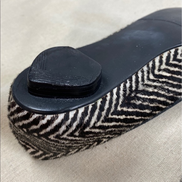 Cole Haan Calf Hair Zebra Print Ballet Flats 10B - Picture 13 of 16